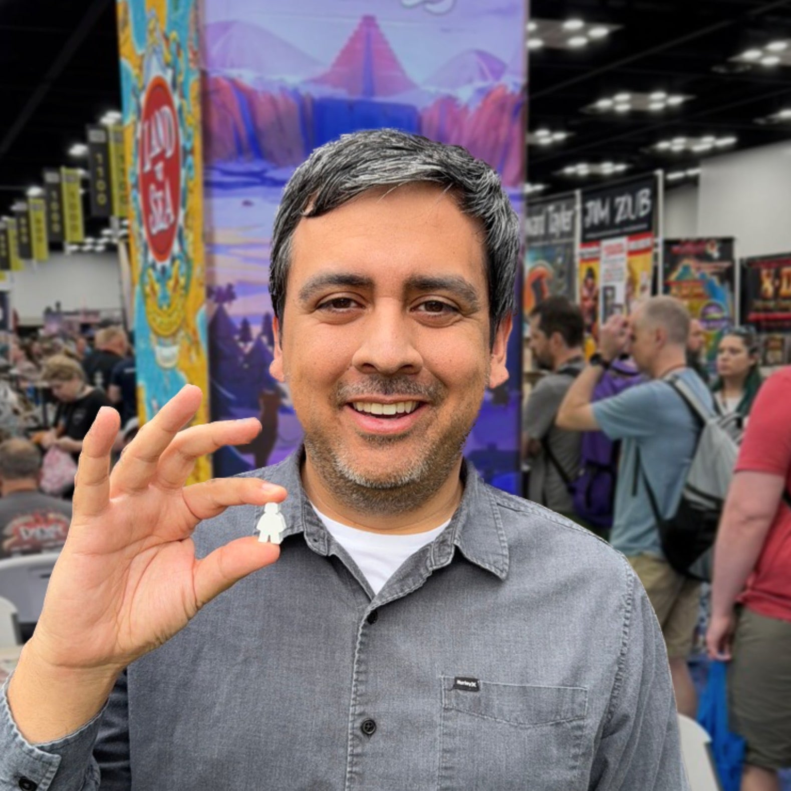 David Castillo at a toy industry convention